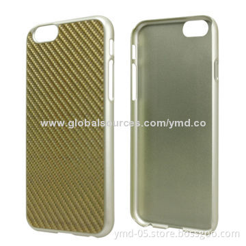 Carbon Fiber Cases for iPhone 6 with Metallic UV Coating
